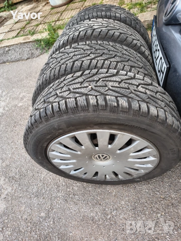  VW Джанти с гуми и тасове 16" 5x112 , снимка 4 - Гуми и джанти - 55108616