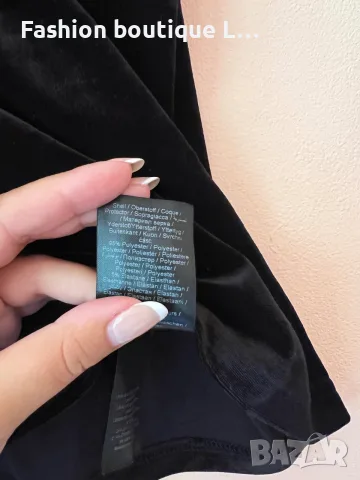 2.5 евро черна пола с ластик в талията S размер плюшена материя 🖤 , снимка 5 - Поли - 55480522