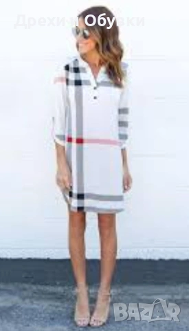 Нова рокля тип BURBERRY , снимка 8 - Рокли - 55067510