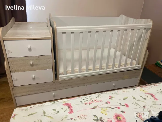 Бебешка трансформираща се кошара Arbor baby, снимка 3 - Бебешки легла и матраци - 55340723