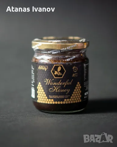 Wonderful Honey 240 г – Оригинален натурален билков мед с епимедум, снимка 2 - Хранителни добавки - 55382621