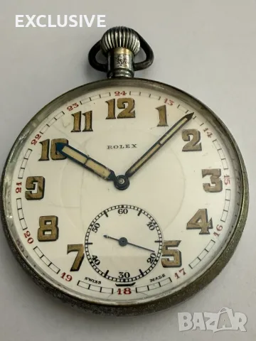 Винтидж джобен часовник Rolex  - тип военен, 1940г.
