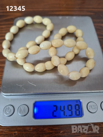 Старо колие от слонова кост, снимка 2 - Колиета, медальони, синджири - 54074636