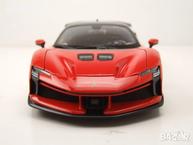 Ferrari SF90 XX Stradale - мащаб 1:18 на Bburago моделът е нов в кутия, снимка 8 - Колекции - 54330991
