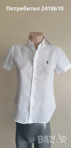 POLO Ralph Lauren Classic Fit 100% Лен / Womens Size XS НОВО!  ОРИГИНАЛ! Дамска Ленена Риза!, снимка 6 - Ризи - 54883310