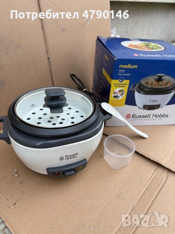 Оризовар Russell Hobbs, снимка 3 - Уреди за готвене на пара - 54987674