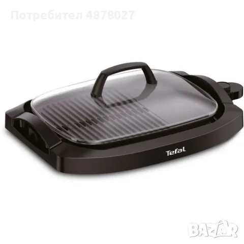 Иновативна скара с капак Tefal CB6A0830 Plancha 2000w, снимка 2 - Скари - 55674902