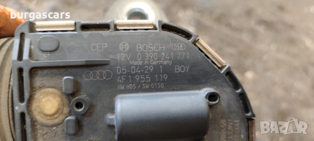 Механизъм чистачки мотор 4F1 955 119 / 0 390 241 771 Audi A6 Avant 4G C6 3.0TDI - 224к.с., снимка 2 - Части - 54925010