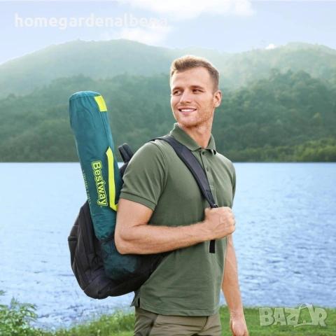 Двуместна къмпинг палатка с комарник | 205x145x100 см | Bestway | Чанта за пренасяне, снимка 5 - Палатки - 54260881