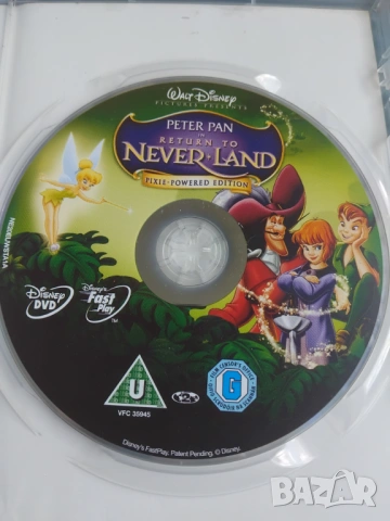 Питър Пан завръщане в Невърленд - оригинален диск анимация Disney, снимка 2 - Анимации - 54721343