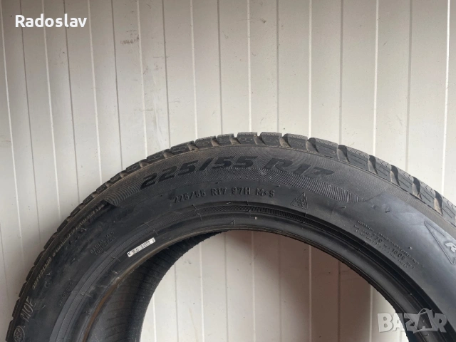 4-броя зимни гуми 225/55/17 PIRELLI , снимка 5 - Гуми и джанти - 54581503