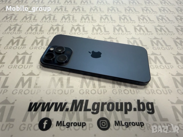 #MLgroup предлага iPhone 15 Pro Max 256GB Blue, втора употреба