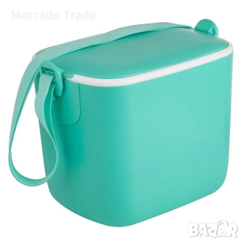 Хладилна чанта Mercado Trade, За къмпинг, плаж, планина, Тюркоаз, 5,5 л.