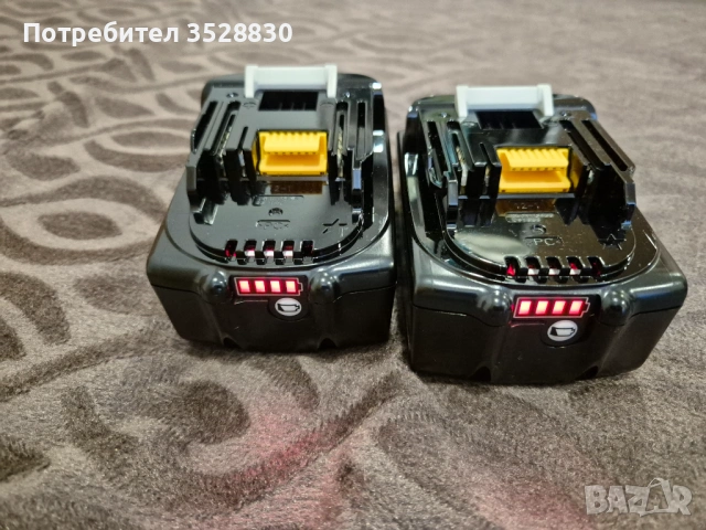 Комплект Макита 2бр. оригинални батерии 6Ah Makita BL1860B и оригинално бързо зарядно DC18RC LXT 18V, снимка 5 - Други инструменти - 54358647