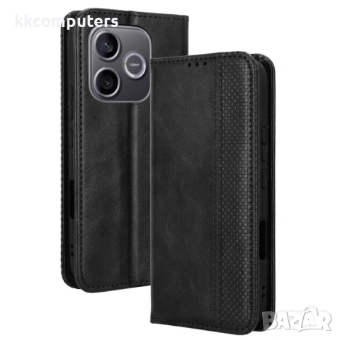 Ретро Кожен Калъф Портфейл за Honor 600 Lite 5G - Магнитен, Стойка, Слотове, 4 цвята