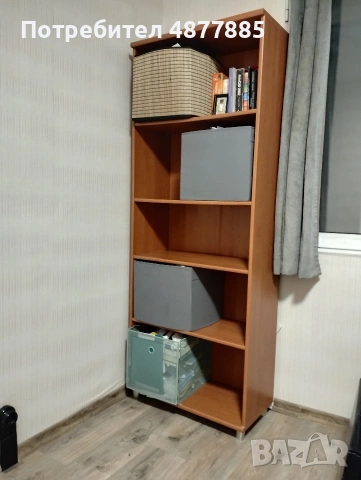 Единична секция - етажерка - 72 см х 35 см х 190 см, снимка 2 - Секции и витрини - 55180793