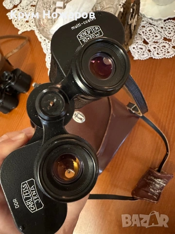 Бинокъл, Jenoptem, Carl Zeiss Jena, DDR, 10x59W, в калъф