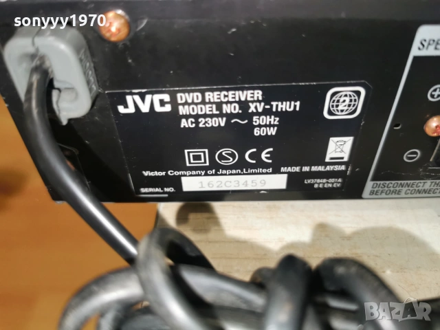 JVC XV-THU1 DVD RECEIVER-ВНОС SWEDEN 0305261243L1, снимка 17 - Ресийвъри, усилватели, смесителни пултове - 54396612