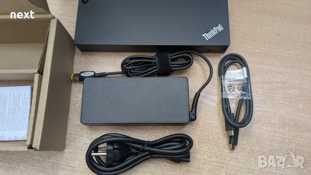 НОВА Lenovo ThinkPad Thunderbolt 3 Dock Gen 2 40AN със зарядно 135W, снимка 3 - Лаптоп аксесоари - 55703387