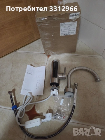 Проточен смесител с вграден нагревател (3000 W, снимка 2 - Смесители - 55137990