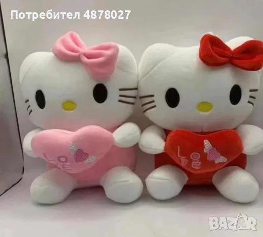 Мека плюшена играчка Hello K i t t y 25 см