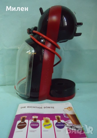 Кафемашина с гаранция 1 година NESCAFÉ® за капсули Dolce Gusto Krups Mini Me Red Black, снимка 3 - Кафемашини - 55191861