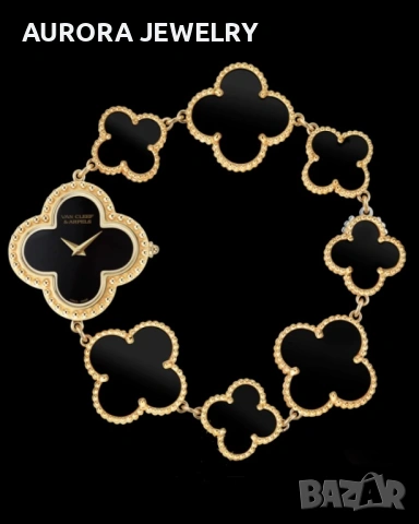 Van Cleef & Arpels VCA Black Onyx Alhambra Дамски Часовник, снимка 12 - Дамски - 54013116
