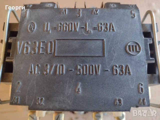 Контактор V63A., снимка 11 - Резервни части за машини - 55702423