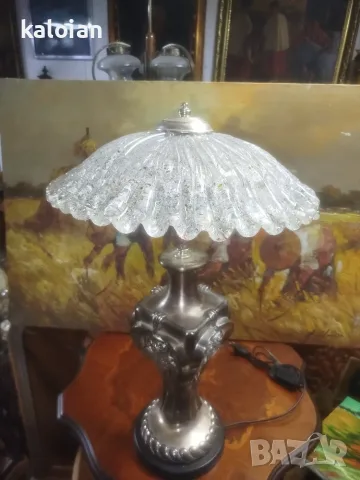 Donatello Argenti. Италианска дизайнерска лампа стил Арт Деко, снимка 2 - Настолни лампи - 55475214