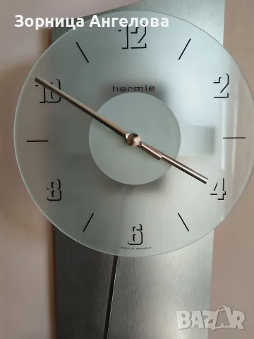 Оригинален немски стенен часовник Hermle, Made in Germany, снимка 2 - Стенни часовници - 55492199