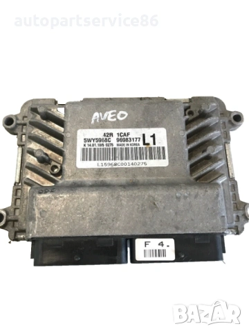 Електронен блок за управление на двигател (ECU) за Chevrolet Aveo 1.2 (2005) 96983177