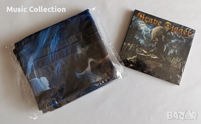 GRAVE DIGGER - Exhumation (The Early Years) NEW Bundle - Digipak & Poster Flag Heavy Metal