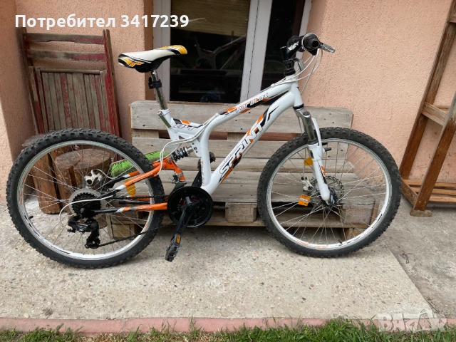 Детски / юношески велосипед Sprint 24” full suspension, дискови спирачки, снимка 6 - Велосипеди - 54398811