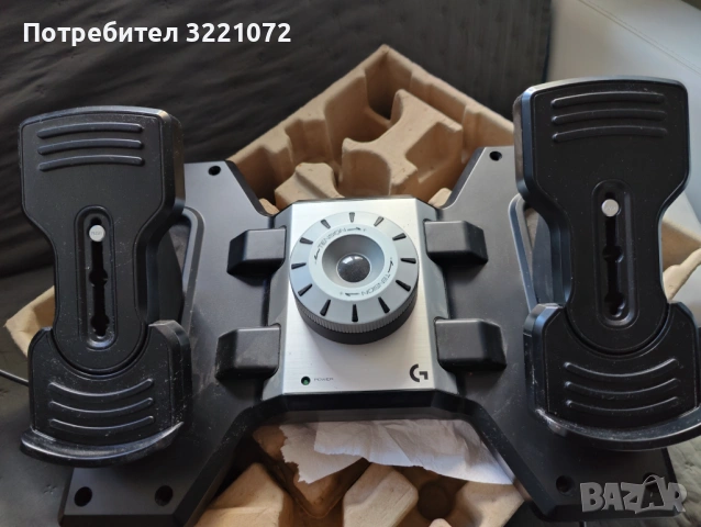 Контроли за авио-симулатор Logitech - G Flight Yoke System, черен (PC) & Logitech G PRO Flight Rudde, снимка 6 - Аксесоари - 54392991