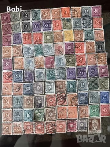 Немски лот пощенски марки 1919-1949г, снимка 6 - Филателия - 55537329