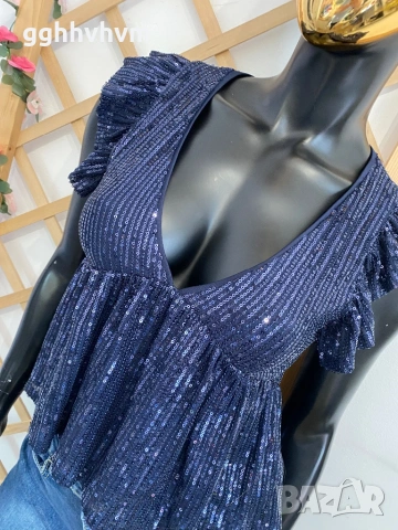 Топ блестящ, снимка 6 - Корсети, бюстиета, топове - 54313178