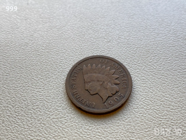 1 цент 1892,1902,1905, 1907, 1943 САЩ - Индианска глава, снимка 8 - Нумизматика и бонистика - 48736070