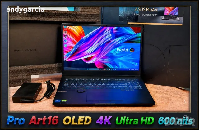 4K Ultra HD OLED/Intel Core i7-11800H/NVidia RTX 3060 6GB/16GB RAM/512GB SSD/ASUS ProArt Studio