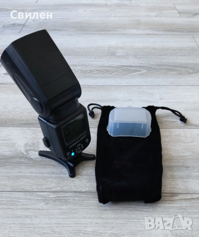 Светкавица Triopo Speedlight TR-960 II за Canon, ​Nikon, Pentax ​Olympus ​Panasonic, ​Fujifilm, снимка 5 - Светкавици, студийно осветление - 54718632