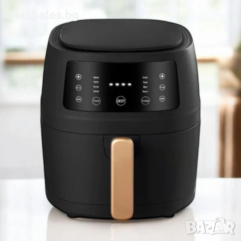 Еър Фрайер 8 литра, 2400W, снимка 2 - Фритюрници - 54029259