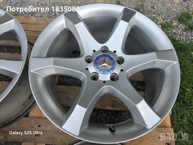 Лети джанти 17ки 5х112 Mercedes Sport Pack, снимка 7 - Гуми и джанти - 55408075