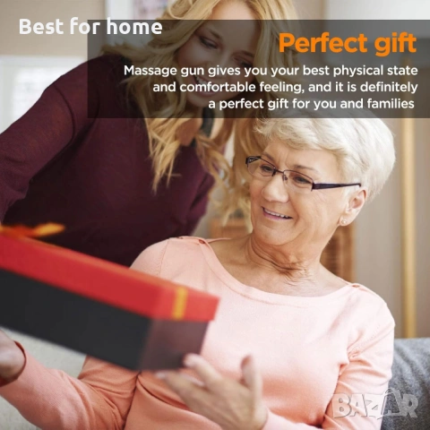 Масажиращ пистолет за дълбоко тъканно масажиране, преносимо устройство за мускулен масаж , снимка 7 - Масажори - 54161382