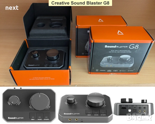 Creative външни USB звукови карти и DAC Sound Blaster Play! 4 / G3 / G6 / GC7 / X4 / A3 / G8, снимка 11 - Други - 55033987