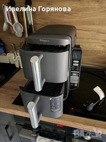 Продавам Ninja Double Stack Pro Air Fryer – много запазен, снимка 7 - Мултикукъри - 54493832