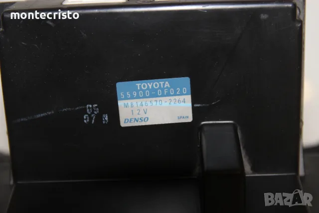 Панел климатроник Toyota Corolla verso (2004-2009г.) 55900-0F020 / 559000F020 управление климатик, снимка 5 - Части - 55362933