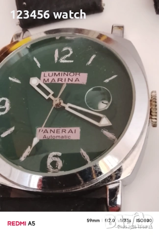 Голям мошки часовник пендари реплика, снимка 3 - Мъжки - 54710862