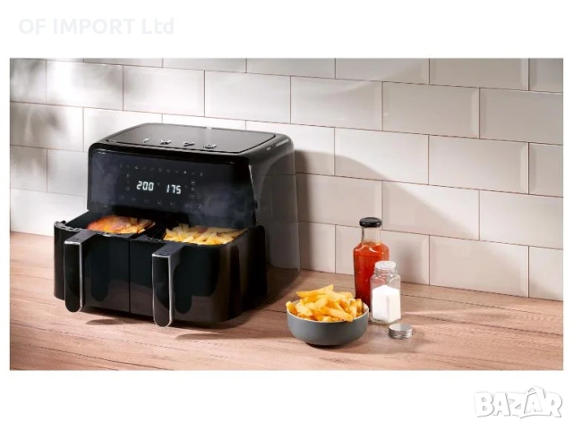 Двоен Двузонов Фритюрник с Горещ Въздух SILVERCREST SHLFD 2600 B1 1973, снимка 6 - Фритюрници - 54406076