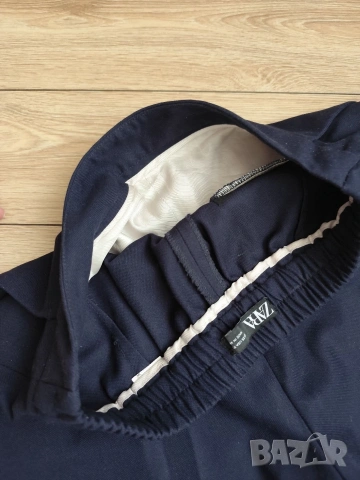 ZARA Xs размер тъмносин панталон със широки крачоли , снимка 3 - Панталони - 54627019