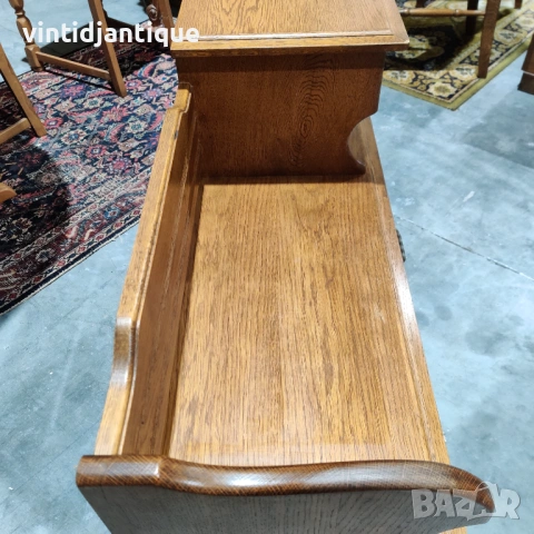 Винтидж пейка за антре с отделение за съхранение, снимка 6 - Шкафове - 53906040
