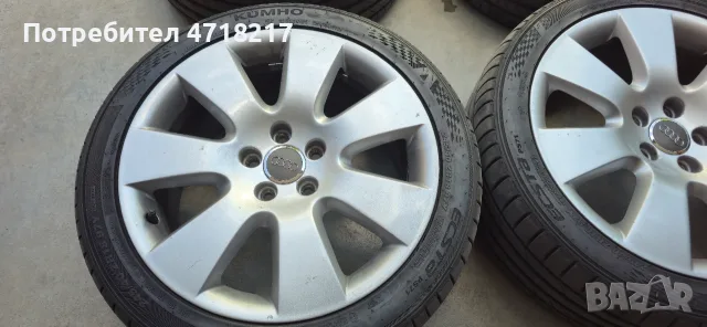 Оригинални джанти Audi A6 C6 4F 18 с летни гуми, снимка 11 - Гуми и джанти - 55587849